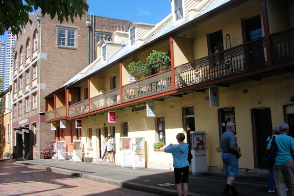 Rocks - A row of shops