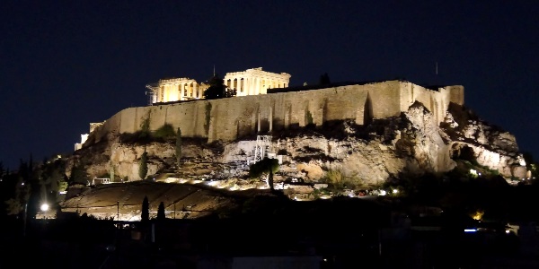Acropolis at night