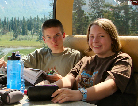 We ride the Alaskan train