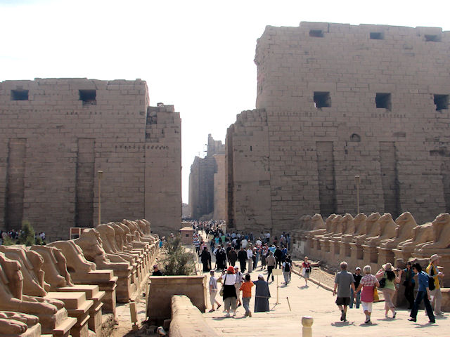 First Pylons entering the Precinct of Amun at Karnak
