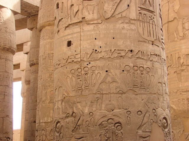 Hypostyle hall in Karnak Temple