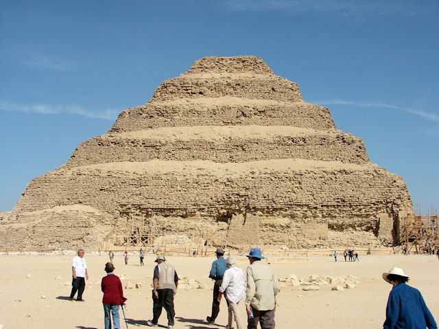 Step pyramid built for Zoser