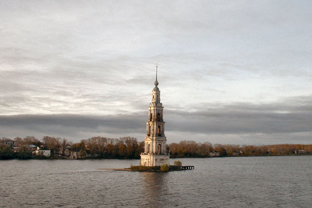 Sunken Church on Uglich Reservoir