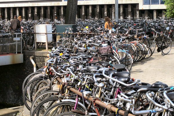 Bicycles outside Amsterdam Centraal