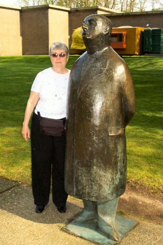 Janet outside Kroller Muller Museum