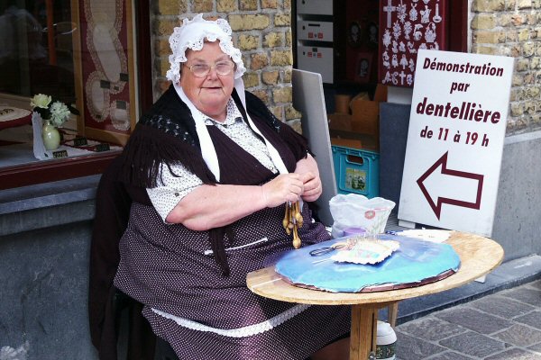 Lace Maker in Bruge
